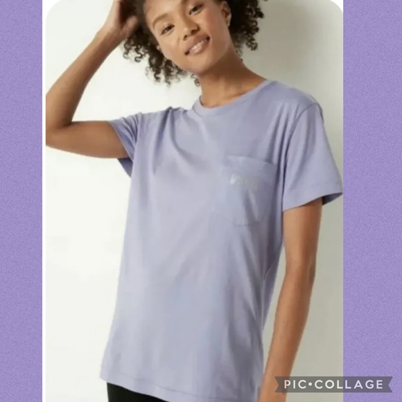 Victoria’s Secret Pink XLarge Bling Campus
Tee New VS SHINE GLITTERY LOGO PINK - Picture 6 of 8